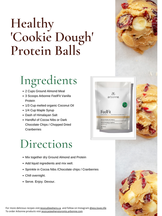 Healthy 'Cookie Dough' Protein Balls